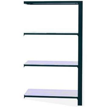 Estantería Oficina Auxiliar Simon Rack Officlick 4/400 Metal Antracita/Blanco 1500x900x400 mm, 4 Alturas, Estilo Industrial