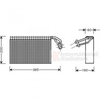 Evaporador de aire acondicionado VAN WEZEL 3000V317 para MERCEDES-BENZ Sprinter