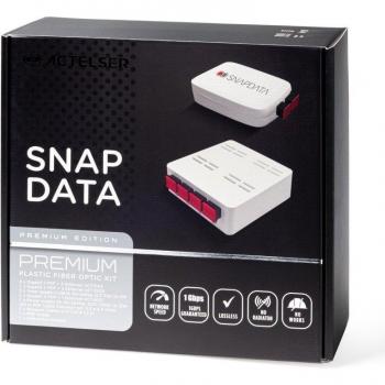 Snap Data 140m Kit Premium de Fibra Óptica Plástica ACTESLER