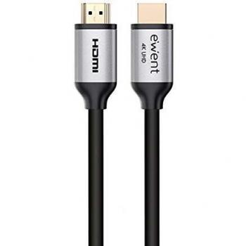 Cable EWENT HDMI A/M - HDMI A/M V2.0 1.8M Alta Velocidad Premium 4K Negro