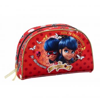 Safta Neceser Ladybug Sparkle Oficial Pequeño Con Asa 280x100x180mm