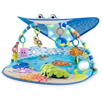Disney Baby Mr. Ray Ocean Lights Activity Play Gym with Music and Interactive Toys
