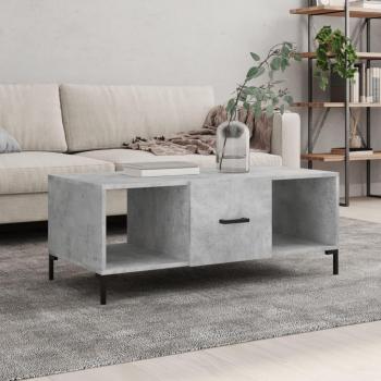 Mesa de centro Sala de estar Hormigón gris 102x50x40 cm Madera Multicapa Vidaxl