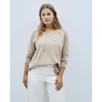 Jersey de mujer cuello pico beads Couchel