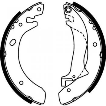Juego de zapatas de freno HELLA 8DB 355 001-901 para LAND ROVER Freelander I SUV con levante de freno a mano