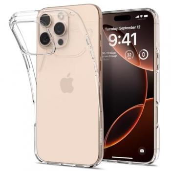 Funda Spigen Liquid Crystal Transparente para iPhone 16 Pro - TPU y Cristal Claro