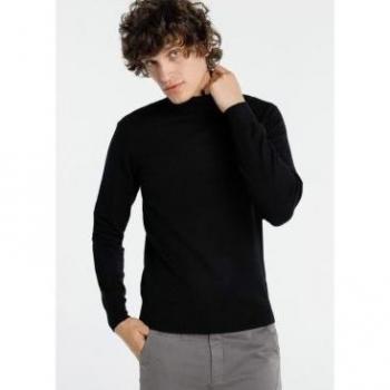 Jersey básico cuello cisne negro para hombre de Lois.