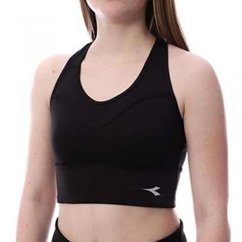 Diadora Sport 102172902 L.Supportive Sujetador, Mujer, Negro, Medium