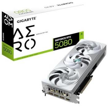 Gigabyte GeForce RTX 5080 AERO OC SFF 16GB GDDR7 Graphics Card with DLSS4, PCI-E 5.0, HDMI and DisplayPort
