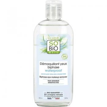 So'Bio étic - Desmaquillante de ojos bifásico waterproof - Aloe Vera y Aciano Bio 100ml