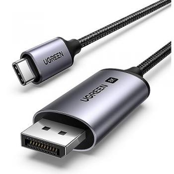 Cable USB-C a DisplayPort 8K HDR HDCP2.3 eARC de 3m - Gris Premium