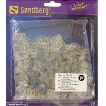 Sandberg 501-34 - Conectores RJ45 Plugs, Transparente