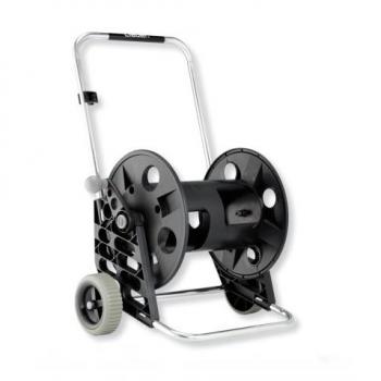 Carrello Avvolgitubo Genius 100 Claber - Enrollador de Manguera con Capacidad para 100 Metros, Ruedas y Estructura en ABS/Aluminio