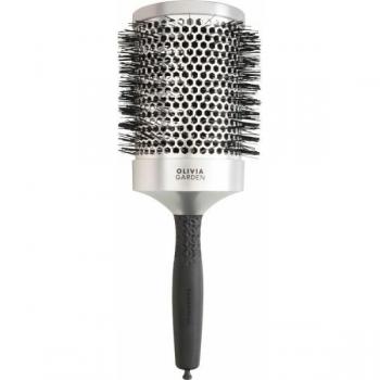 Cepillo Térmico Olivia Garden Essential Blowout Classic 85mm Diámetro Plata