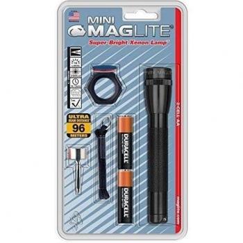 Mag-Lite Mini Maglite 2 Cell AA Combination Pack Blisterpack, Linterna Unisex, Negro, Talla Única