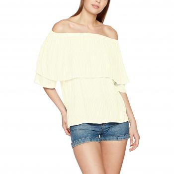 VERO MODA Vmjane Off Shoulder 2/4 Midi Top Dnm, Camiseta sin Mangas para Mujer, Blanco