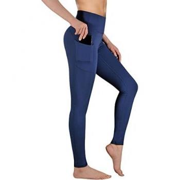 GIMDUMASA Pantalón Deportivo de Mujer Cintura Alta Leggings Mallas para Running Training Fitness Estiramiento