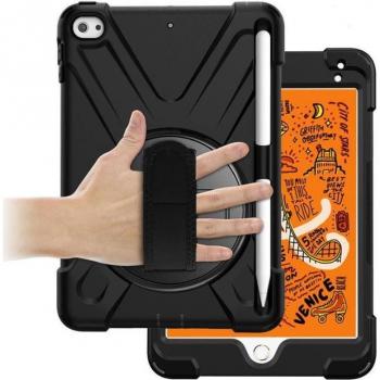 Estuche Protector Estuff Austin Defender para iPad Mini 6 - Silicona y Policarbonato, Resistente a Golpes, Color Negro