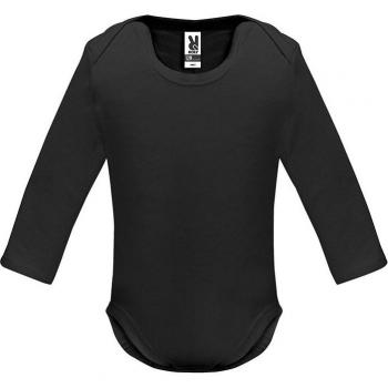 Body de bebé de manga larga de punto liso