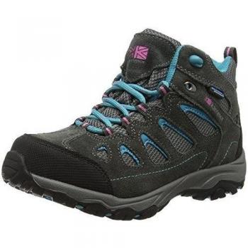 Karrimor Bodmin Mid Weathertite, Zapatos de High Rise Senderismo Infantil, Gris
