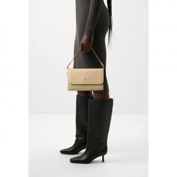 Bolso de hombro pequeño Tommy Hilfiger Monotipo Beige 26 cm