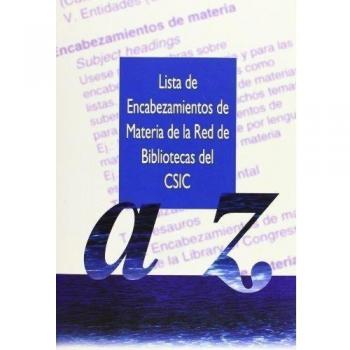Lista de encabezamientos de materia de la Red de Bibliotecas del CSIC