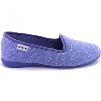 COSDAM 558 Zapatillas de casa cerrada de mujer azul 524