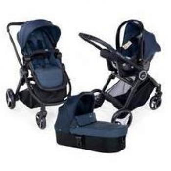 Chicco 4079146790000 Trio Best Friends Light Cochecito 3 in 1, 0 Meses +, Azul