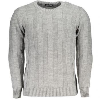 U.S. Polo Assn. Men's XL Gray Crew Neck Sweater with Contrast Detail