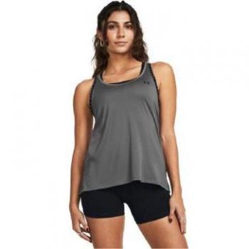 Under Armour Camiseta Sin Mangas Knockout para Mujer Gris