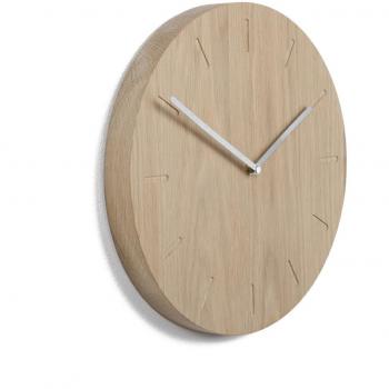 Applicatazwatch out relojes de pared relojes roble oaksteel 32 cm tiefe 3 cm