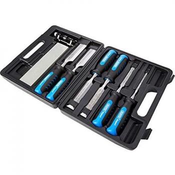 Draper Expert 88605 - Kit Profesional de Cinceles para Madera, 8 Piezas, Mango Suave, 140mm