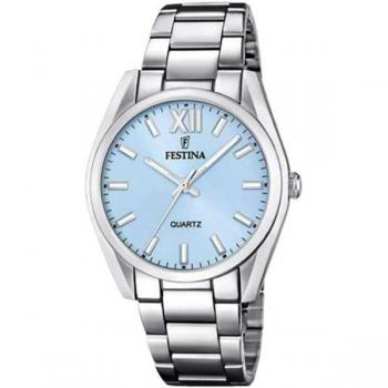Reloj Festina Alegría F20622/3 para Mujer, Analógico, Esfera Azul, Correa de Acero