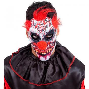 Careta de Payaso del Terror con Pelo Rojo
