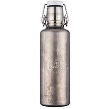 soulbottles Unisex - Botella de agua de acero industrial para adultos, 600 ml