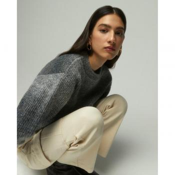 Jersey de mujer degradado con cuello caja Tintoretto