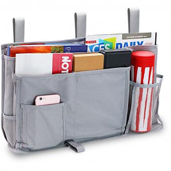 Startostar 8 bolsillo bolsa de almacenamiento para colgar organizador de noche para libros con correa de Velcro Diseño – mejor para cabezales de cama, cama rieles, dormitorios, literas, camas de hospital