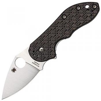 Spyderco Dice, Gray Carbon Fiber/Ti Handle, Plain