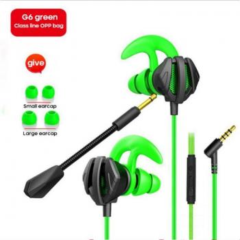 Auriculares de Juego Dinámicos con Cable In-Ear Deportivos Estéreo con Cancelación de Ruido y Micrófono Doble para Xiaomi y Huawei