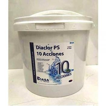 DIACLOR PS 10 ACCIONES 5 Kg .Tratamiento Completo para el Agua de la Piscina