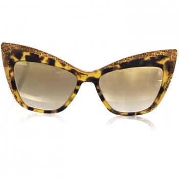 Frankie Morello Brown Acetate Sunglasses