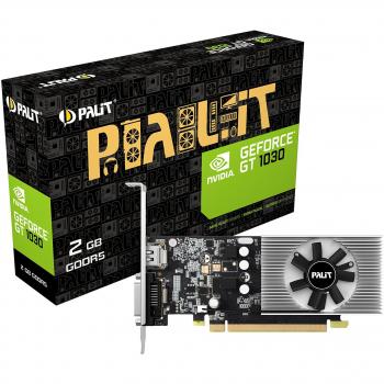 Palit GeForce GT 1030 2 GB, GDDR5, PCI Express 3.0 tarjeta gráfica de perfil bajo – negro