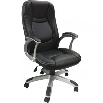 Q-Connect - Silla De Dirección Con Respaldo Alto Regulable En Altura Alto 1070+100Mm Ancho 540Mm Y Prof 610Mm Negra