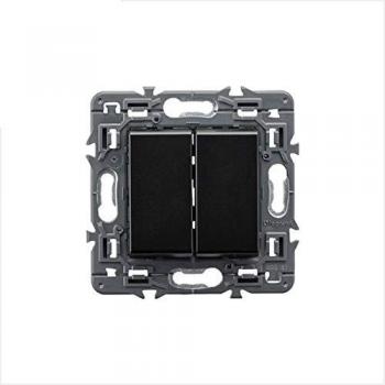 Interruptor Doble Legrand Valena Next 10A Color Oscuro