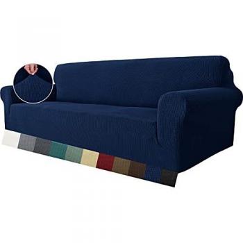 MAXIJIN Funda elástica para sofá de 3 plazas, 1 Pieza Fundas de sofá para Sala de Estar Jacquard Protector de Muebles Funda para sofá para Perros