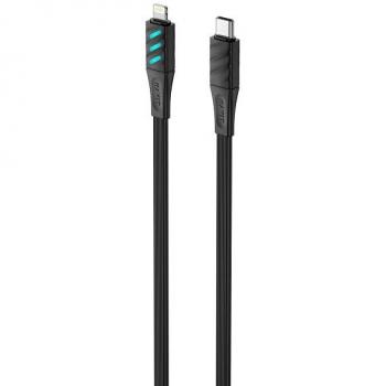 Cable USB Tipo C Havit 1 m Negro CB6255, USB 3.2 Gen 1, Power Delivery 27W con Indicador LED