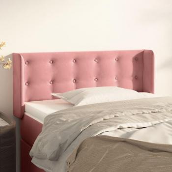 Cabecero de terciopelo rosa 93x16x78/88 cm Vidaxl Rosa