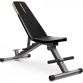 Fitness Reality Banco de Pesas 1000 Super MAX con 12 Posiciones Ajustables, Capacidad de Carga de 363