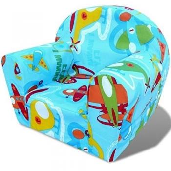 vidaXL – Sillón infantil – Sillón infantil niños sofá Mini sofá sofá Muebles Infantiles Varios Selección Flugzeugmuster