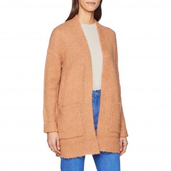SELECTED FEMME Slfregina LS Knit Cardigan, Chaqueta Punto para Mujer, Beige Camel, 40